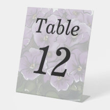 Elegante violette Blumen Lesbische Hochzeit Tischn