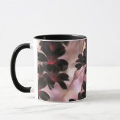 Elegante violette Blumen Tasse (Links)