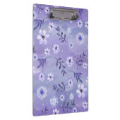 Elegante violette Blumen Zwischenablage Klemmbrett (Rechts)