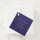 Elegante violette Dankeskarten Geschenkanhänger (Beispiel)