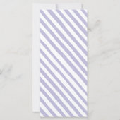 Elegante violette Lava Blumenkarte (Rückseite)