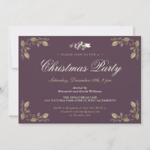 Elegante violette Stechpalmen-Glocken Weihnachtsfe