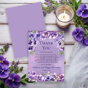 Elegante Violetten Veilchen 50. Jubiläum Danke sch