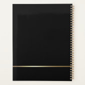 Elegante Violin Music Black Gold 2026 Custom Planer (Rückseite)