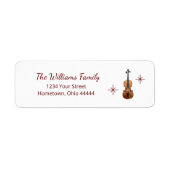 Elegante Violin Musikalische Weihnachtsfeier Rücks (Vorne)