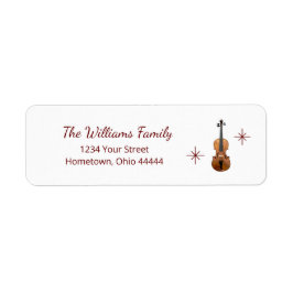 Elegante Violin Musikalische Weihnachtsfeier Rücks