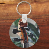 Elegante Violin Scroll Schlüsselanhänger (Vorderseite)