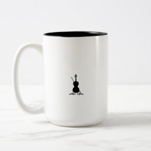 Elegante Violine-Tasse Zweifarbige Tasse