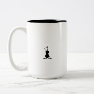 Elegante Violine-Tasse Zweifarbige Tasse