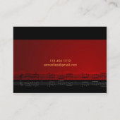 Elegante Violinen-Lektionen Visitenkarte (Rückseite)