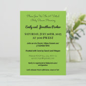 Elegante Virtual Baby Shower Einladung (Stehend Vorderseite)