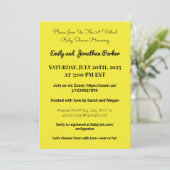 Elegante Virtual Baby Shower Einladung (Stehend Vorderseite)