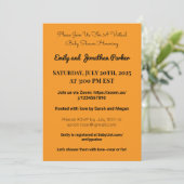 Elegante Virtual Baby Shower Einladung (Stehend Vorderseite)