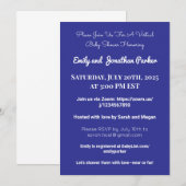 Elegante Virtual Baby Shower Einladung (Vorne/Hinten)