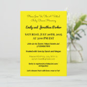 Elegante Virtual Baby Shower Einladung (Stehend Vorderseite)