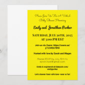 Elegante Virtual Baby Shower Einladung (Vorne/Hinten)