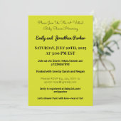 Elegante Virtual Baby Shower Einladung (Stehend Vorderseite)