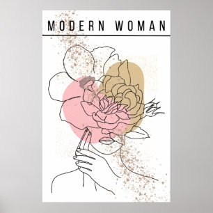 Elegante Visionen - Modern Woman Kunstposter Poster