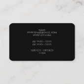 Elegante Visitenkarte (Rückseite)