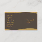 Elegante Visitenkarte (Rückseite)