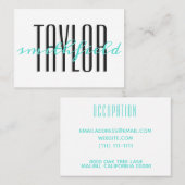 elegante Visitenkarte (Vorne/Hinten)