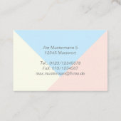 elegante visitenkarte (Rückseite)