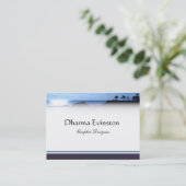 Elegante Visitenkarte (Stehend Vorderseite)