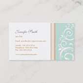 Elegante Visitenkarte (Rückseite)