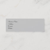 "Elegante" Visitenkarte (Rückseite)