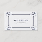 Elegante Visitenkarte (Rückseite)