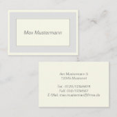 elegante visitenkarte (Vorne/Hinten)