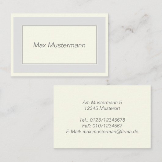 elegante visitenkarte (Vorne/Hinten)