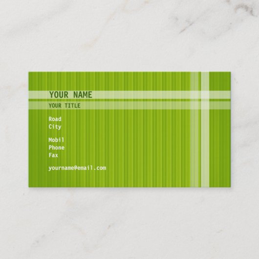 Elegante Visitenkarte (Vorderseite)