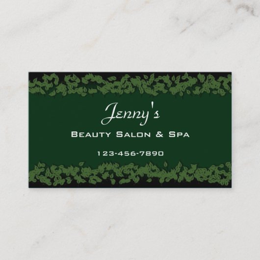 Elegante Visitenkarte (Vorderseite)