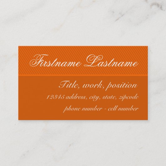Elegante Visitenkarte (Vorderseite)