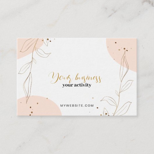 Elegante Visitenkarte (Vorderseite)