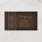 Elegante Visitenkarte (Rückseite)