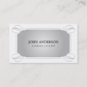 Elegante Visitenkarte (Rückseite)