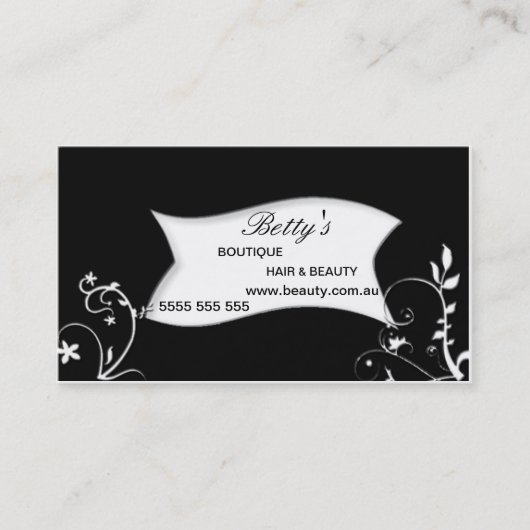 Elegante Visitenkarte (Vorderseite)