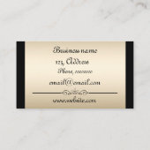 Elegante Visitenkarte (Rückseite)