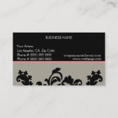 Elegante Visitenkarte (Rückseite)