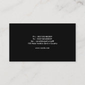 elegante Visitenkarte (Rückseite)