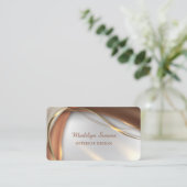 Elegante Visitenkarte (Stehend Vorderseite)