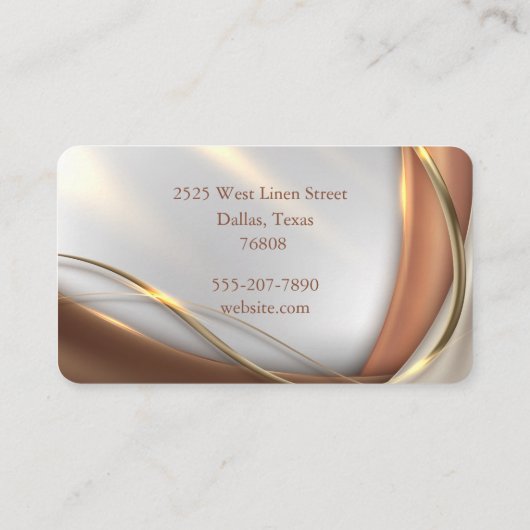 Elegante Visitenkarte (Rückseite)