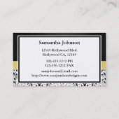Elegante Visitenkarte (Rückseite)