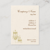 Elegante Visitenkarte (Rückseite)