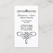 elegante Visitenkarte (Rückseite)