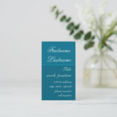Elegante Visitenkarte (Stehend Vorderseite)