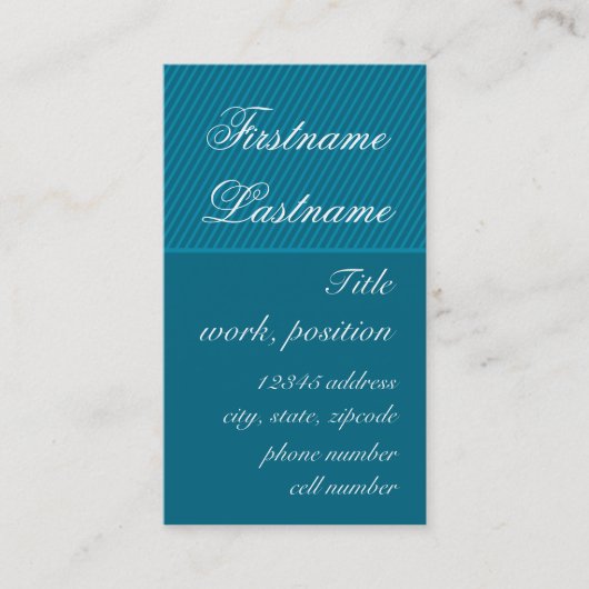 Elegante Visitenkarte (Vorderseite)