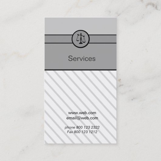 Elegante Visitenkarte (Rückseite)